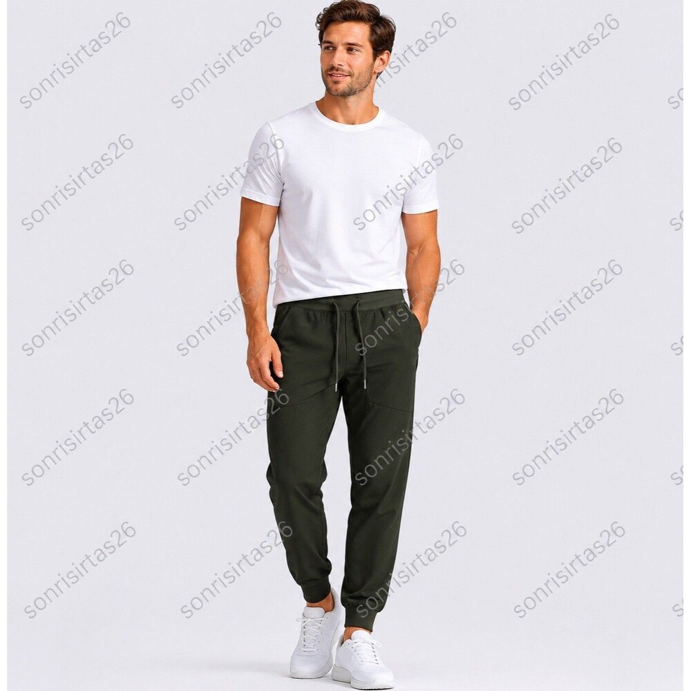 Lululemon ABC Jogger 29" Warpstreme Olive Green Size S Athleisure Travel Golf